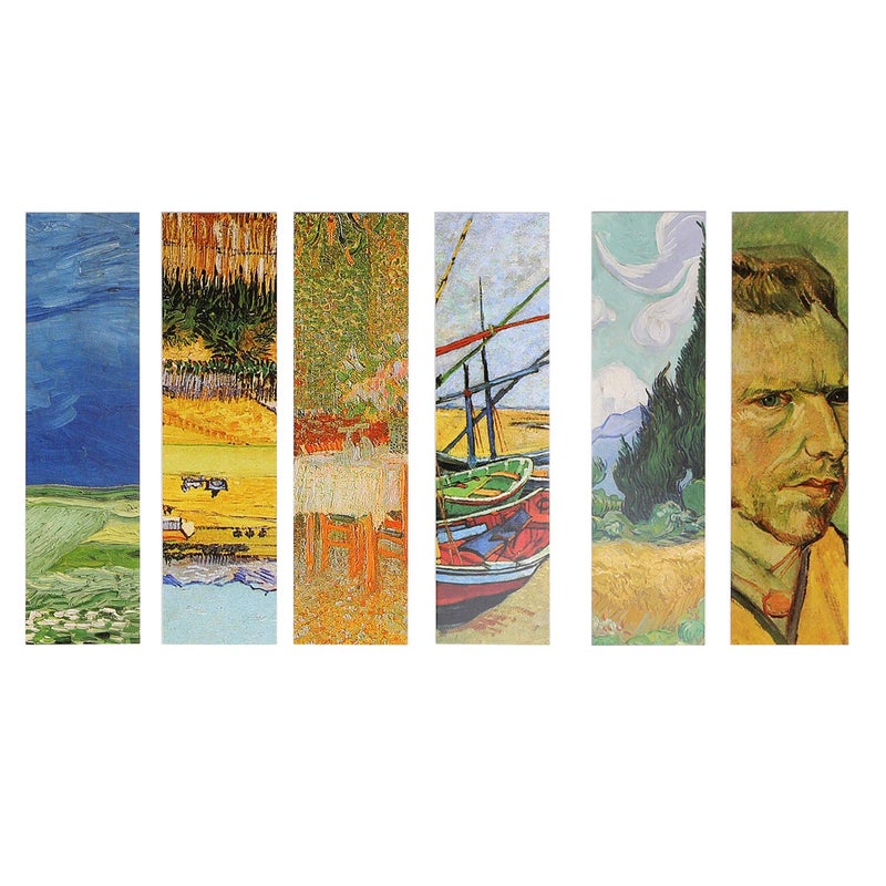 YOSCO 30PCs Paper Bookmarks for Women Men,Bookmarks Set for Book Lovers (Oil Painting) - Image 3